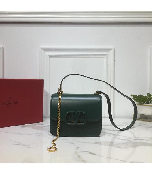 Valentino Garavani VSLING Green Original Leather 18cm Box Bag