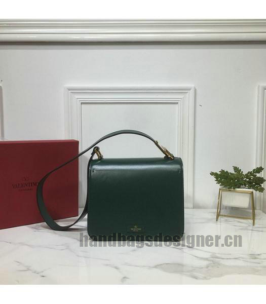 Valentino Garavani VSLING Green Original Leather 22cm Box Bag-1