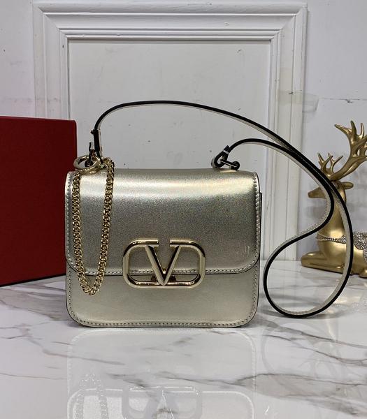 Valentino Garavani Vsling Light Golden Original Real Leather 18cm Box Bag