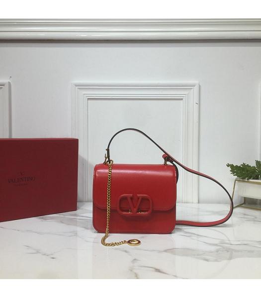 Valentino Garavani VSLING Red Original Leather 18cm Box Bag