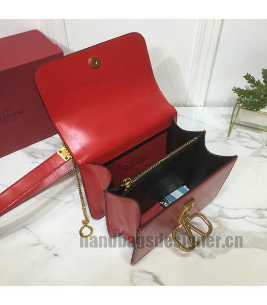 Valentino Garavani VSLING Red Original Leather 22cm Box Bag-3
