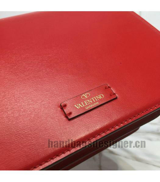 Valentino Garavani VSLING Red Original Leather 22cm Box Bag-6