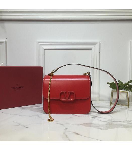 Valentino Garavani VSLING Red Original Leather 22cm Box Bag