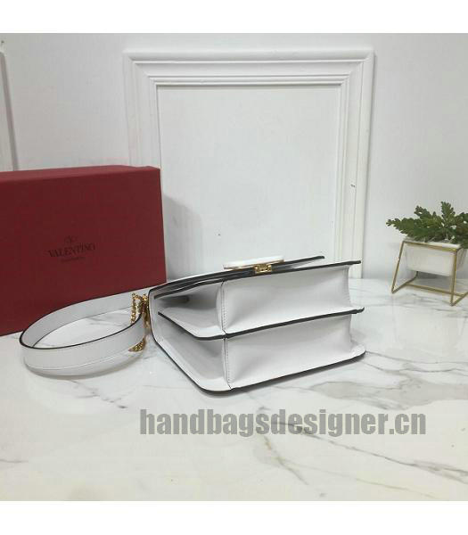 Valentino Garavani VSLING White Original Palmprint Leather 22cm Box Bag-4