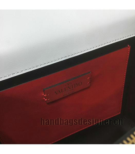 Valentino Garavani VSLING White Original Palmprint Leather 22cm Box Bag-6