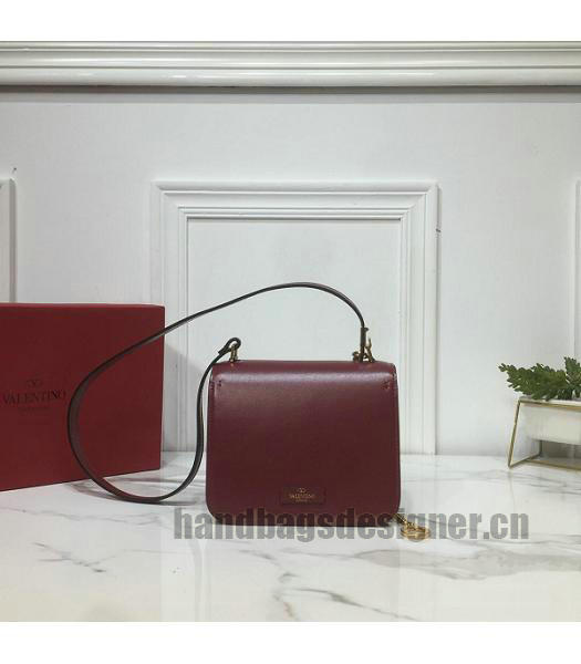 Valentino Garavani VSLING Wine Red Original Leather 18cm Box Bag-1