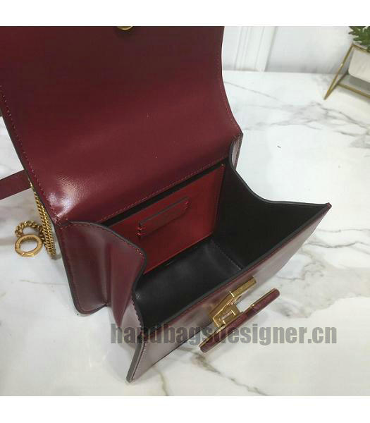 Valentino Garavani VSLING Wine Red Original Leather 18cm Box Bag-3