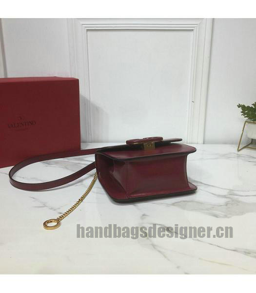 Valentino Garavani VSLING Wine Red Original Leather 18cm Box Bag-5
