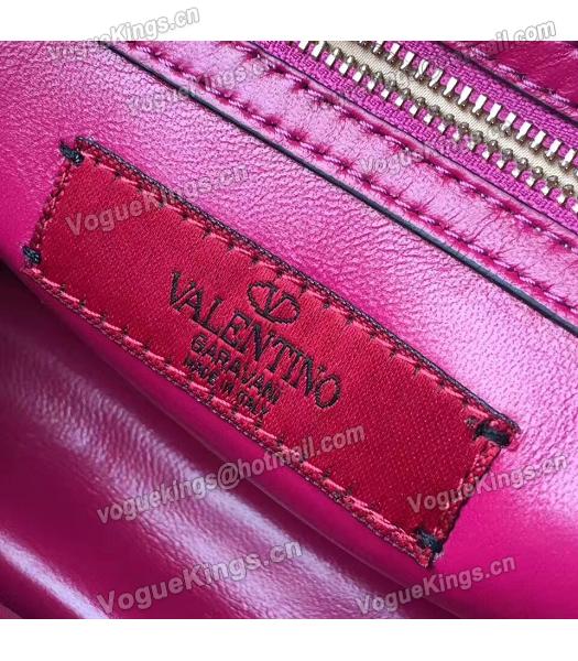 Valentino Jujube Red Original Leather Chains Messenger Bag-6