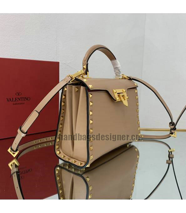 Valentino Nude Pink Original Grainy Calfskin Garavani Rockstud Small Alcove Handbag-2