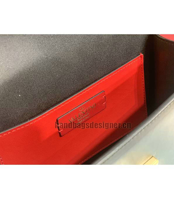 Valentino Original Leather Garavani CLOCK Shoulder Bag Black-6