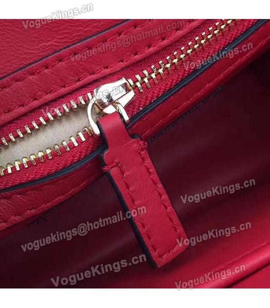 Valentino Red Original Leather Chains Messenger Bag-4