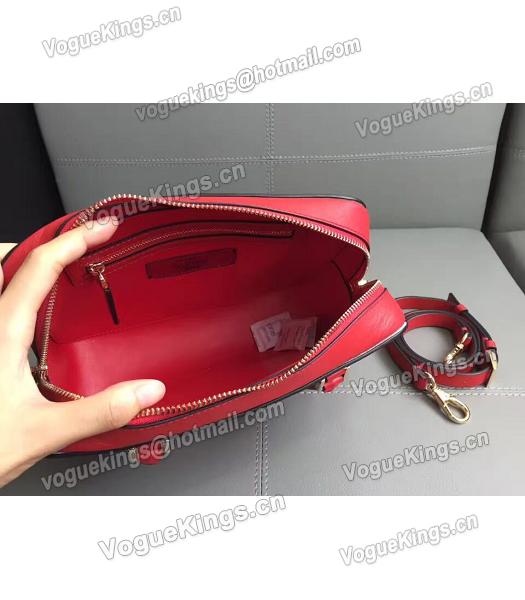 Valentino Red Original Leather Rivets Tote Bag-2