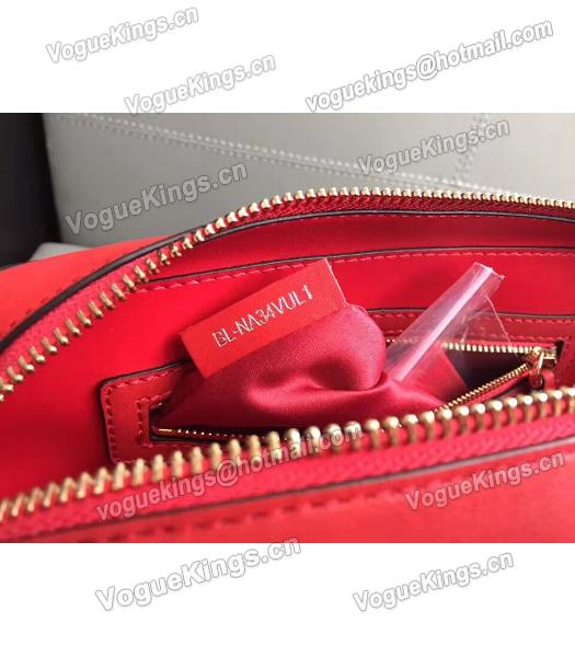 Valentino Red Original Leather Rivets Tote Bag-4