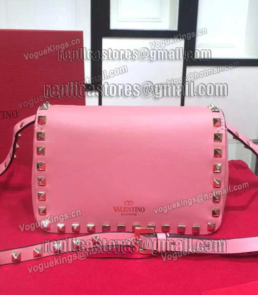 Valentino Rockstud Cross Body Bag Peony Pink Original Leather Golden Nail-3