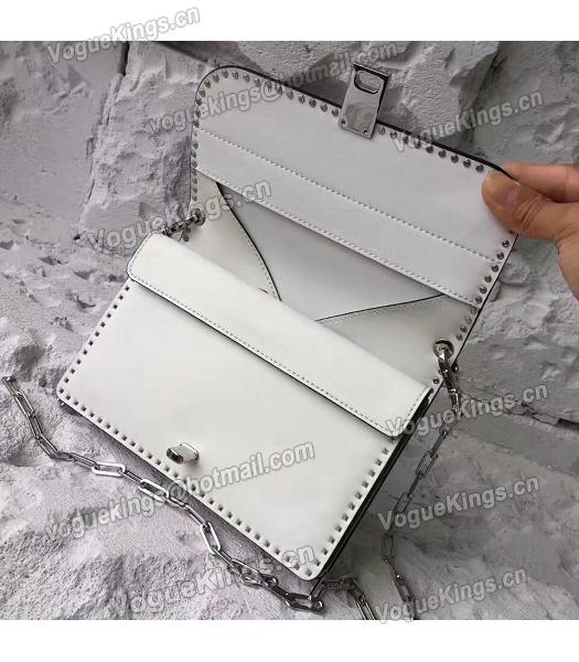 Valentino White Original Leather Rivets Small Bag-1