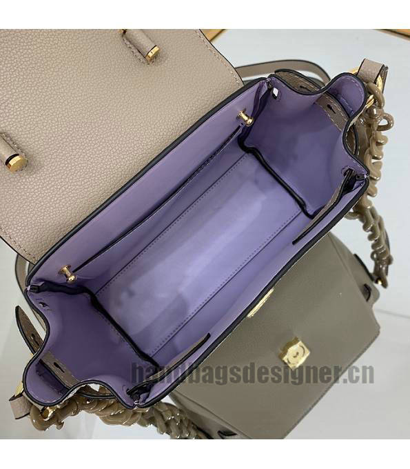 Versace Apricot Original Leather La Medusa Small Handbag-6