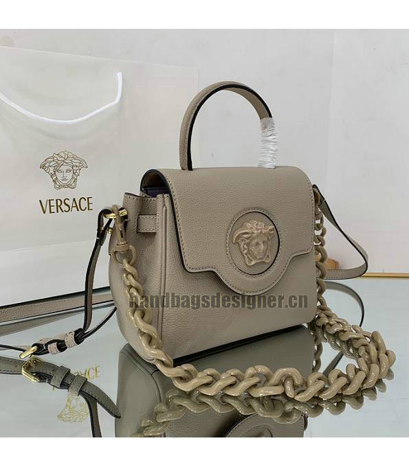 Versace Apricot Original Leather La Medusa Small Handbag-2