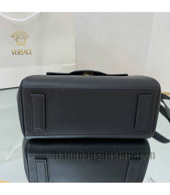 Versace Black Original Leather La Medusa Medium Handbag-8