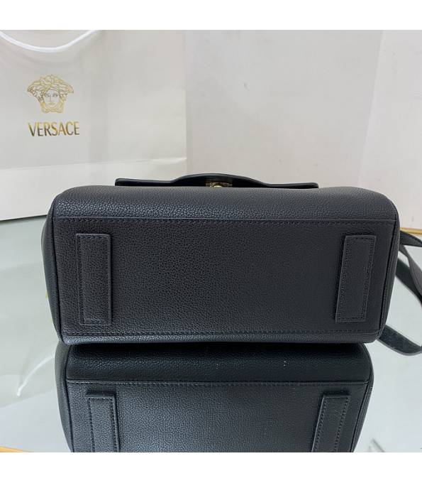 Versace Black Original Leather La Medusa Medium Handbag-8
