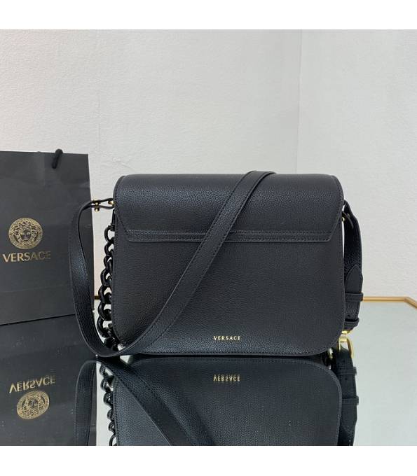 Versace Black Original Leather La Medusa Medium Shoulder Bag-1