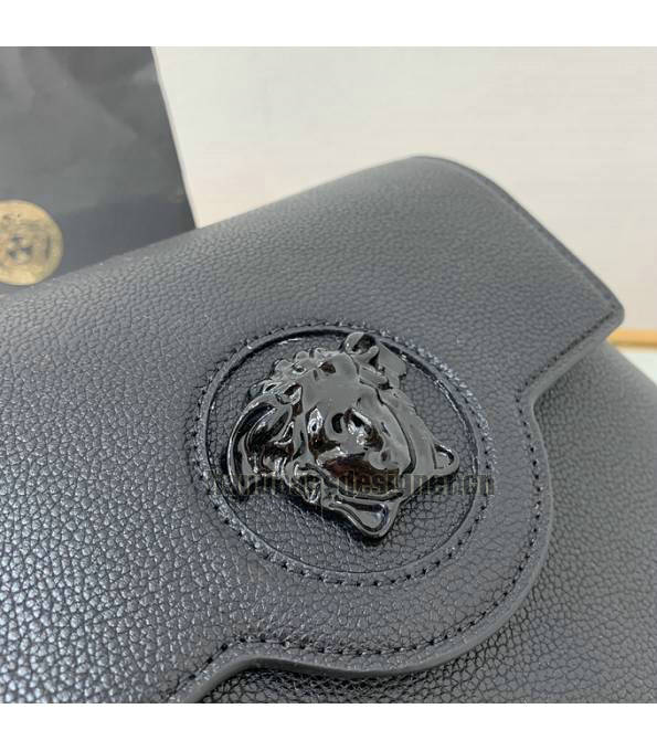 Versace Black Original Leather La Medusa Medium Shoulder Bag-4