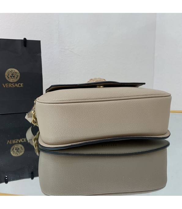 Versace Grey Original Leather La Medusa Medium Shoulder Bag-8