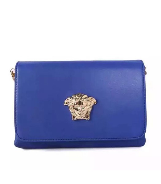 Versace Hot-sale Cow Leather Small Shoulder Bag 2862 Blue