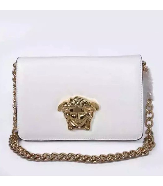 Versace Hot-sale Cow Leather Small Shoulder Bag 2862 White