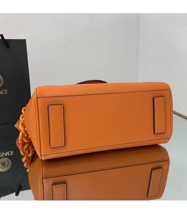 Versace Orange Original Leather La Medusa Medium Handbag-8