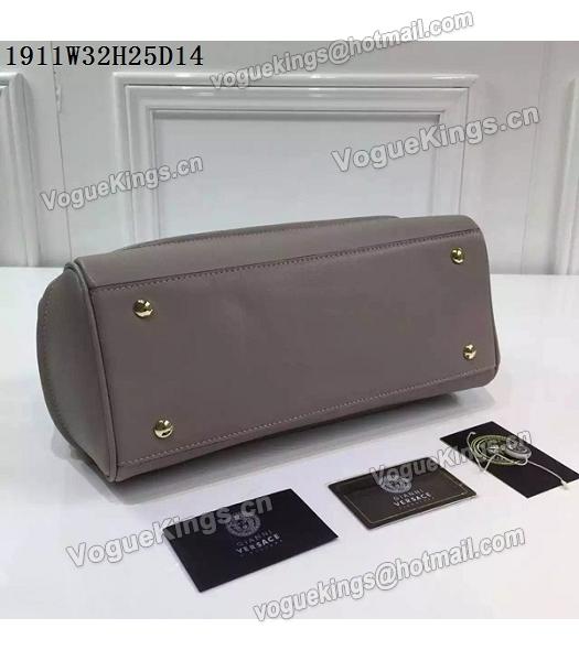 Versace Palazzo Empire Grey Leather Top Handle Bag-1