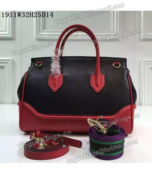Versace Palazzo Empire Leather Top Handle Bag Red-5