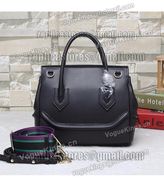 Versace Palazzo Empire Original Calfskin Leather Small Tote Bag Black-2