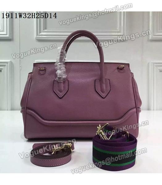 Versace Palazzo Empire Purple Leather Top Handle Bag-2