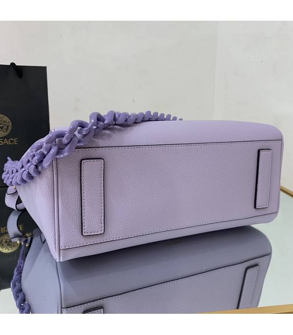 Versace Purple Original Leather La Medusa Large Handbag-8