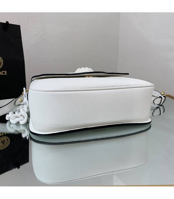 Versace White Original Leather La Medusa Medium Shoulder Bag-8