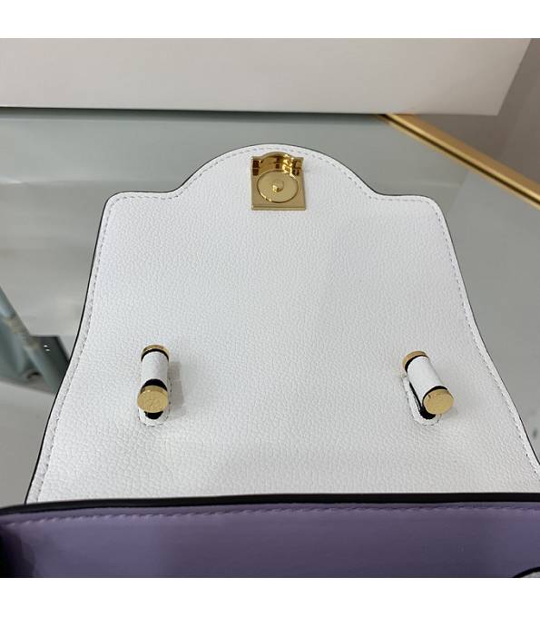 Versace White Original Leather La Medusa Small Handbag-5