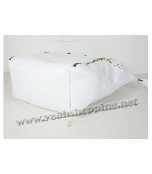 YSL Downtown Large Bag in White-2