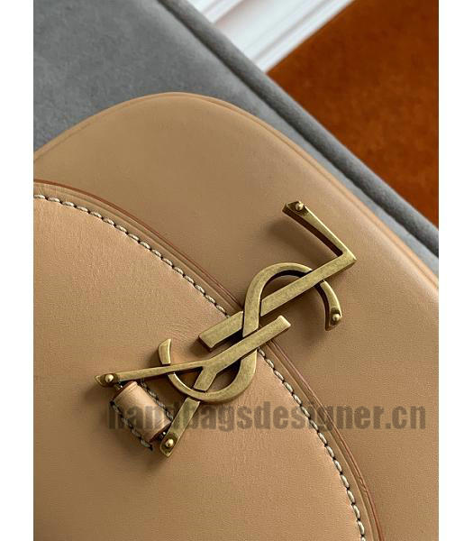 YSL Kaia Apricot Original Vintage Real Leather Mini Satchel Bag-5