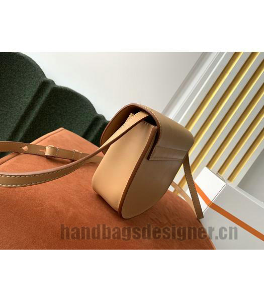 YSL Kaia Apricot Original Vintage Real Leather Small Satchel Bag-7