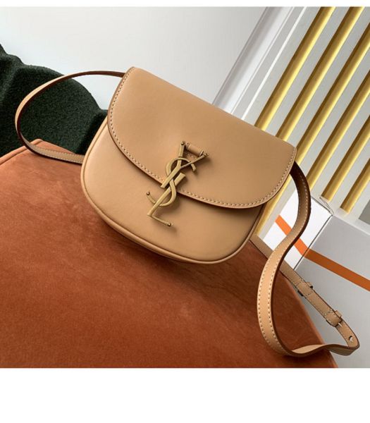 YSL Kaia Apricot Original Vintage Real Leather Small Satchel Bag