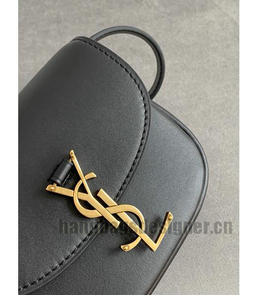 YSL Kaia Black Original Vintage Real Leather Mini Satchel Bag-5