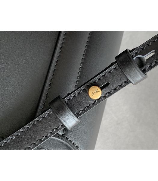 YSL Kaia Black Original Vintage Real Leather Small Satchel Bag-1
