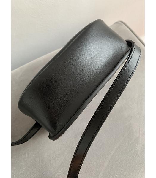 YSL Kaia Black Original Vintage Real Leather Small Satchel Bag-6