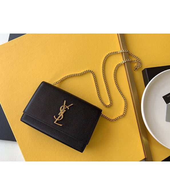 YSL Kate Black Original Caviar Leather Golden Chain 20cm Flap Bag