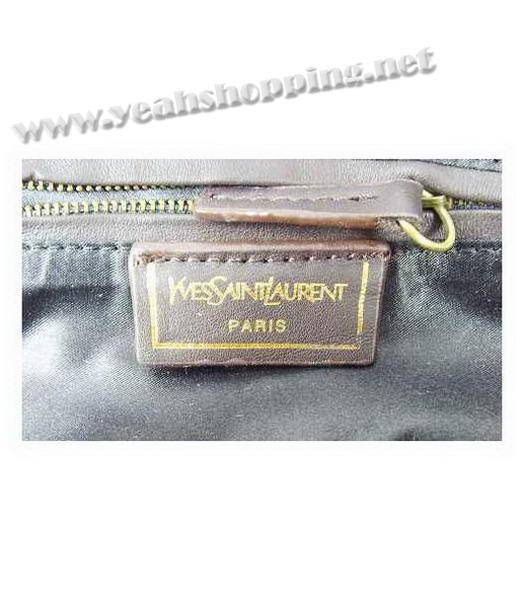 YSL Lover Leather Hobo Large Bag Coffee-4