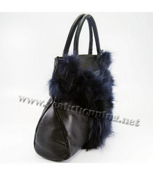 YSL New Tote Handbag Black Leather-1