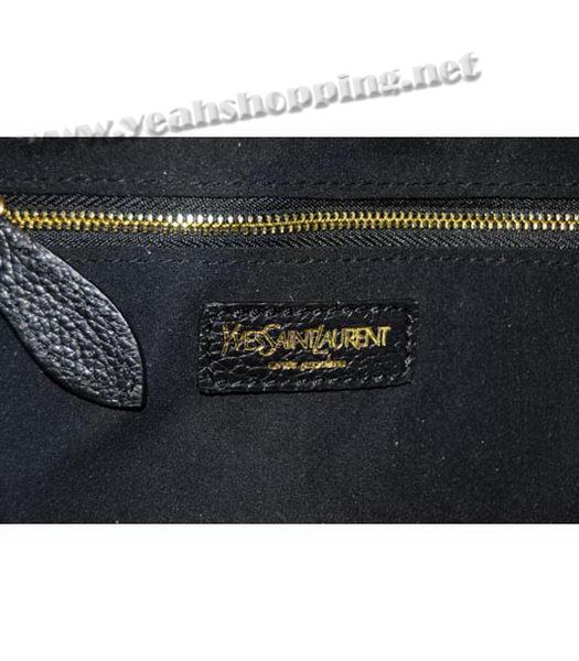 YSL New Tote Handbag Black Leather-6