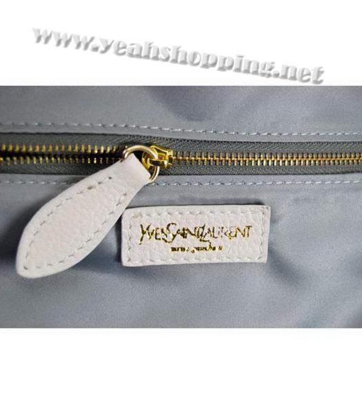 YSL New Tote Handbag Offwhite Leather-6