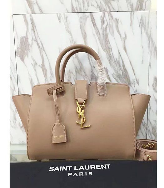 Yves Saint Laurent Apricot Calfskin Leather Top Handle Bag